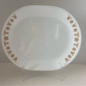 Corelle Butterfly Gold 12” Serving Platter Vintage